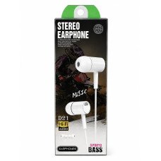 AURICULAR DE CABLE ESTEREO BLANCO