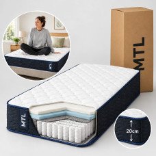 COLCHON SELLADO AL VACIO CON RESORTE 190 x 80 x 20 cm