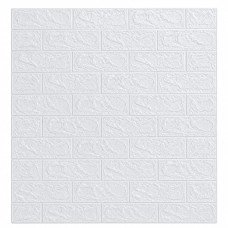  Placas Autoadhesivas 3D Símil PIEDRA BLANCO Para Pared 70x77cm 