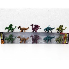 SET DINOSAURIO Y DRAGON X5 