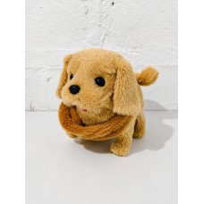 PELUCHE PERRO CON CORREA LADRA Y CAMINA