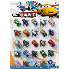 SET DE AUTO Y AVION CARS X25