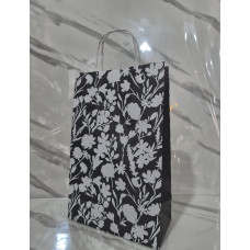 BOLSAS FANTACIA "FLORA BLANCO Y NEGRO" 19X30