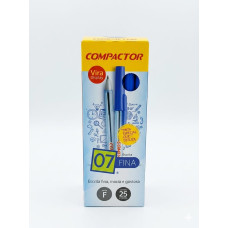 LAPICERA COMPACTOR AZUL TRAZO FINO  X25 UNIDADES