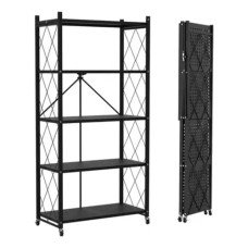 ESTANTE ORGANIZADOR PREGABLE 5 NIVELES CON RUEDAS 