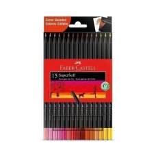 LAPICES SUPERSOFT TONOS CÁLIDOS FABER-CASTELL X15