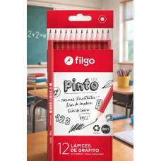 Lapices Negros De Grafito Filgo Caja X12