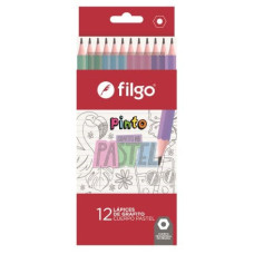 Lápices de Grafito Cuerpo Pastel X12