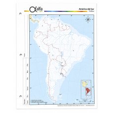 MAPA Nº 3 AMERICA DEL SUR POLITICO ALFA X40 