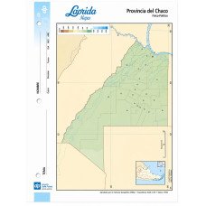 MAPA Nº 3 CHACO FISICO POLITICO LAPRIDA X40