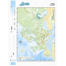 MAPA Nº 3 EUROPA FISICO POLITICO LAPRIDA X40