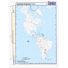 MAPA Nº 3 AMERICA POLITICO TRIUNFANTE X40 