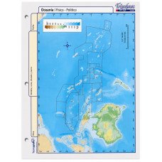 MAPA Nº 3 OCEANIA FISICO POLITICO TRIUNFANTE X40 