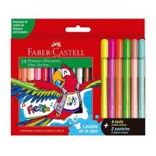 MARCADORES FIESTA FABER-CASTELL X18