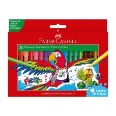 MARCADORES FIESTA FABER-CASTELL X20