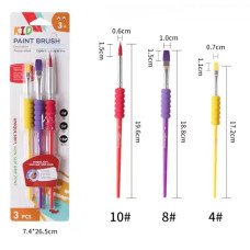 GIORGIONE SET PINCEL ESCOLAR CON GRIP G-180-3B 
