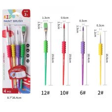 GIORGIONE SET PINCEL ESCOLAR CON GRIP G-180-4A