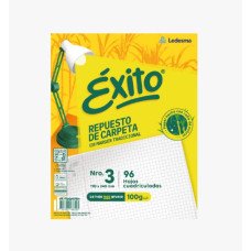 REPUESTO HOJAS N°3 EXITO 96 HOJAS CUADRICULADAS