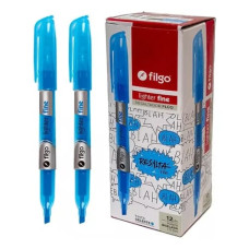 Resaltador Filgo Lighter Fine Celeste Flúo