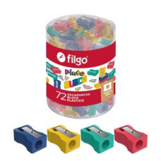 SACAPUNTAS BLOCK PLASTICO X72 UNIDADES