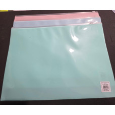 SOBRE  CIERRE ZIPPER COLORES PASTEL OFICIO
