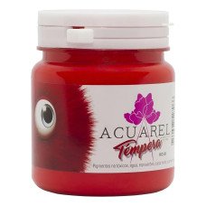 TEMPERA ACUAREL 250 GR ROJO