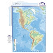 MAPA Nº 3 AMERICA FISICO POLITICO MC X40 