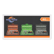 CAJA DE HERRAMIENTAS TUBO POR 46PCS