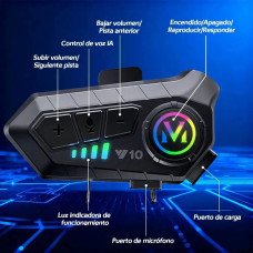 AURICULAR INTERCOMUNICADOR CASCO BLUETOOTH MOTO MANOS LIBRES