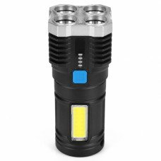 LINTERNA 4 FOCOS CARGA USB