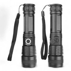 LINTERNA LUZ ZOOM TELESCOPICO CARGA USB Y PILA MELECH