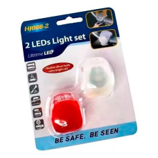 Luz Bicicleta De Led Delantera Y Trasera Siliconadas