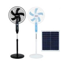 VENTILADOR 16″ CON PANTALLA SOLAR + LUZ NOCTURNA